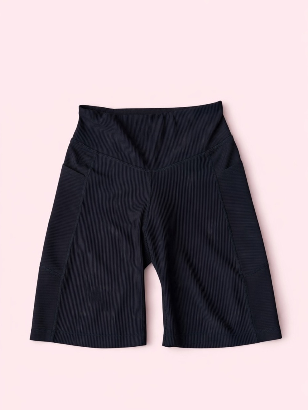 Old Navy Black Ribbed High-Waist Bike Shorts
